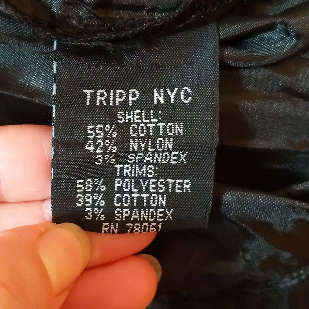 Tripp NYC Black Tutu Layers Corset Removable Straps Mini Dress XL NWOT - Picture 13 of 15